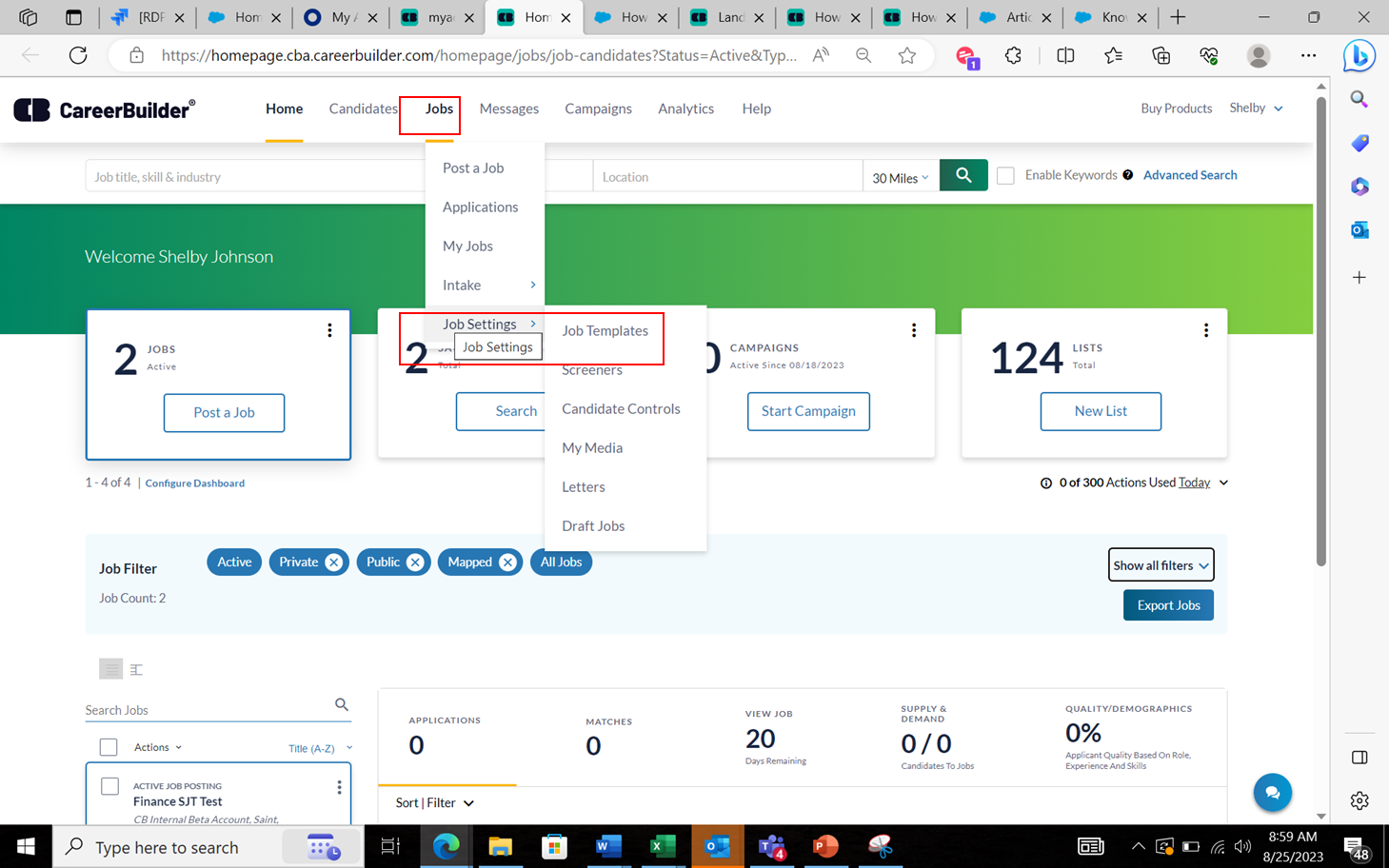 How to Create Job Posting Templates on CareerBuilder